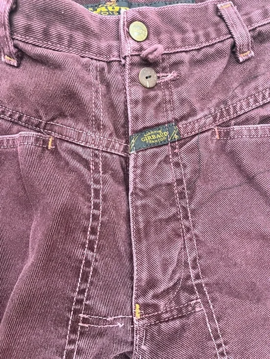 Marithe Francois Girbaud Plum-Colored Denim Jeans - Picture 5 of 8